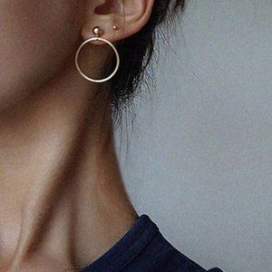 Round Earrings (Gold)